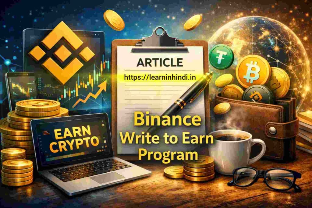 Binance Write to Earn Program क्या है? जानिए Article लिखकर Crypto कमाने का पूरा तरीका (2026 Guide)