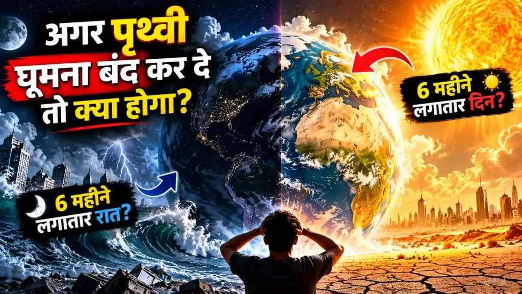 अगर पृथ्वी अचानक घूमना बंद कर दे तो क्या होगा? जानिए पूरी कहानी